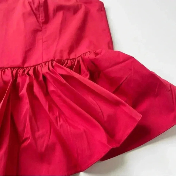 J. Crew Strapless taffeta peplum top in Red Plus Size 20 NWT - Picture 6 of 8